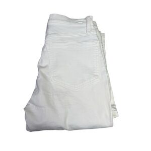 J. Crew white size 27 curvy full length Demi boots Denim Pants NWT